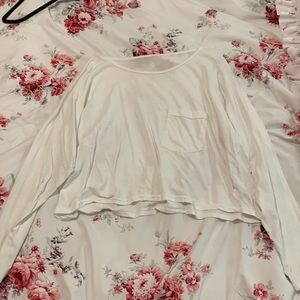 American apparel long sleeve cropped tee ONE SIZE